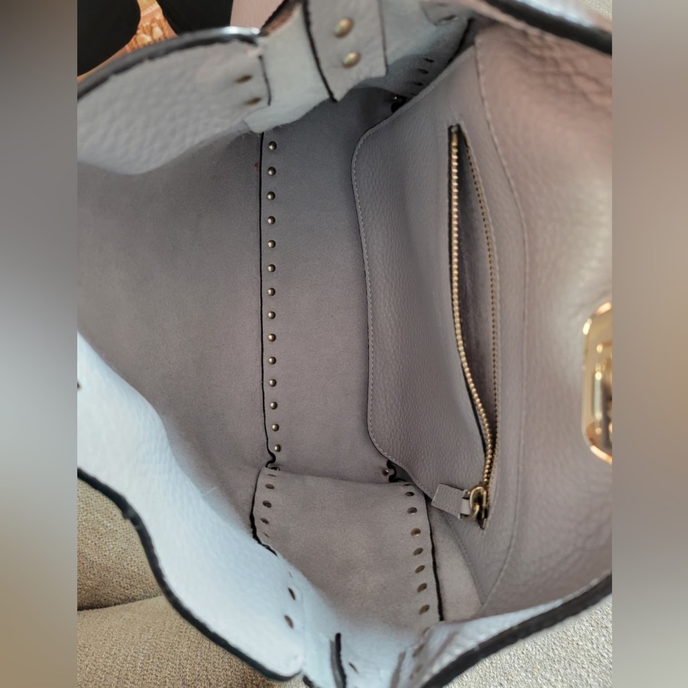 Valentino Rockstud Messenger Bag, Grey - Picture 4 of 5